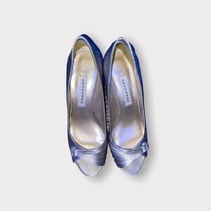 Caparros Tan Satin Shoe Size 10 B